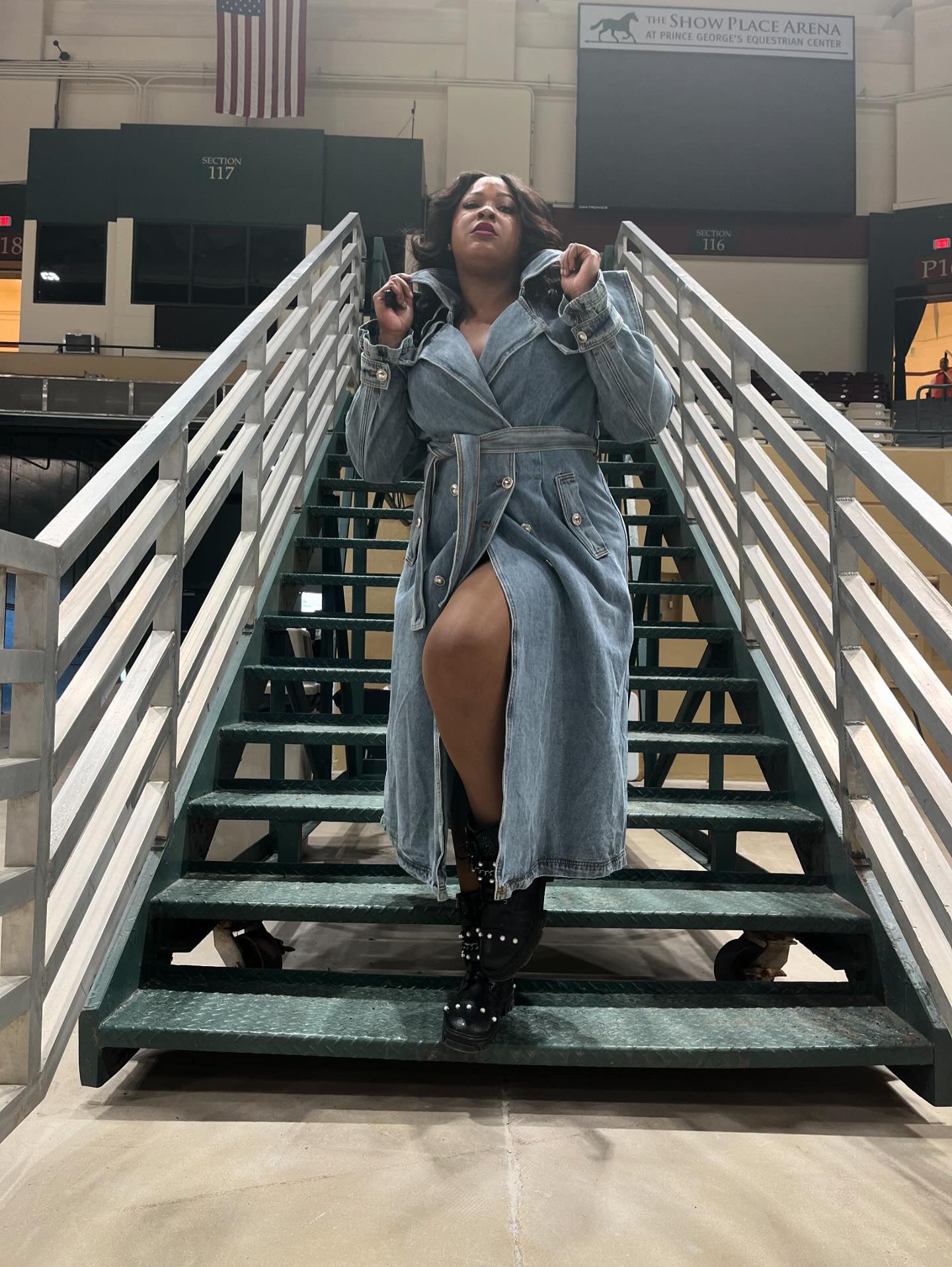 Echelon Denim Trench