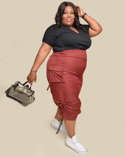 Bombshell Drawstring Skirt