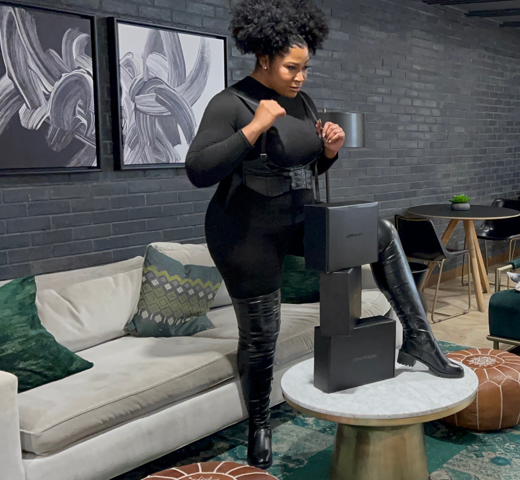 Ri Ri Noir Boots – Jon Marc Collection